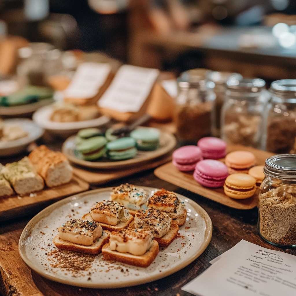 8 pate macaroons